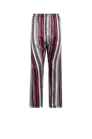 Pantaloni con stampa Chain Stripe