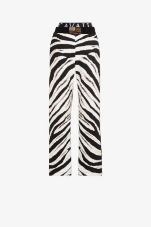 Pantaloni con stampa Zebra