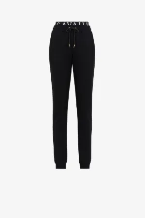 Pantaloni sportivi con logo jacquard