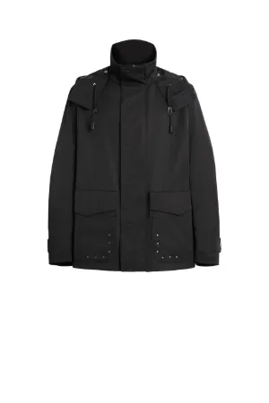 Parka con borchie