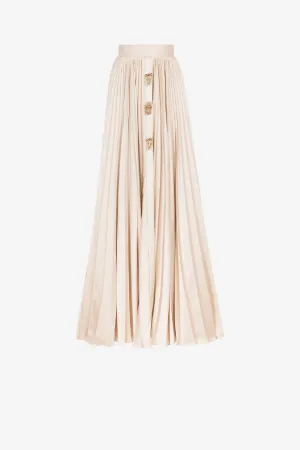 pleated maxi skirt 