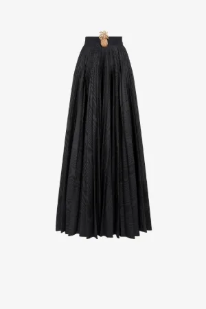 pleated maxi skort 