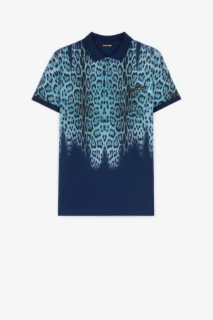 Polo con stampa Leopard