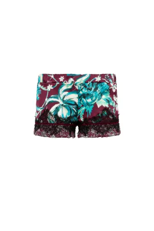 Pomegranate-Print Pyjama Shorts