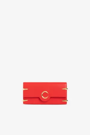 Portefeuille en cuir à logo C