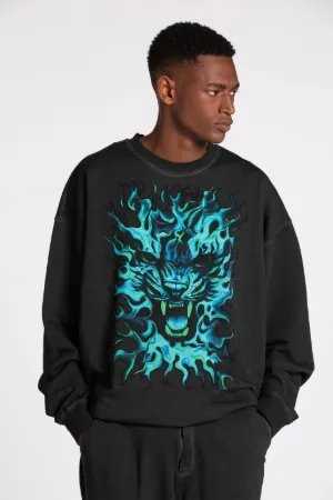 pull à imprimé graphique