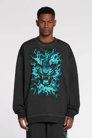 pull à imprimé graphique