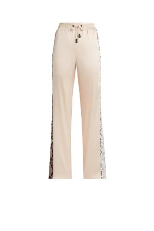 Python-Print Stripe Sweatpants