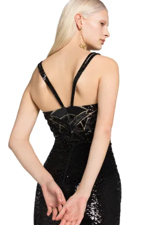 Python Ramage Sequin-Embellished Dress