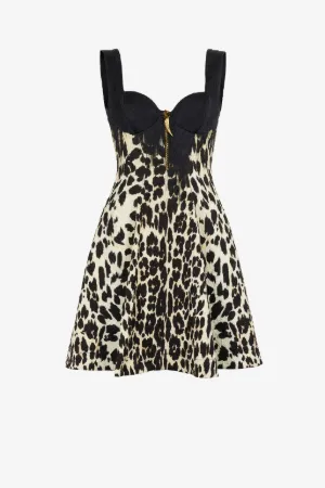 Queen Of Sicily-Print Bustierkleid