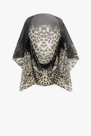 Queen Of Sicily-Print Silk Cape