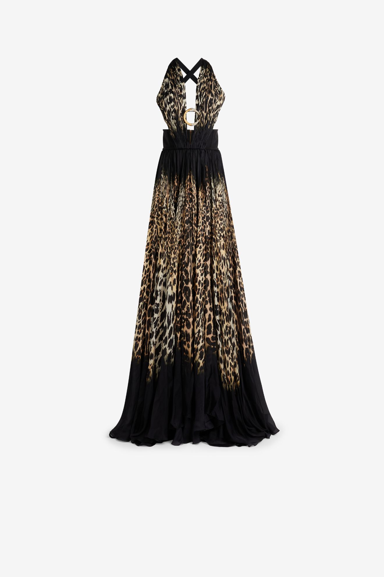 Queen Of Sicily-Print Silk Maxi Dress ...