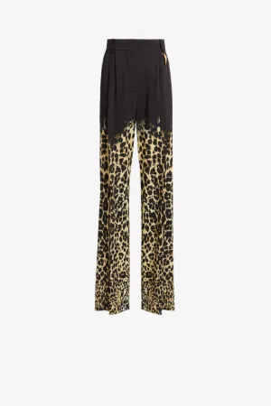 Queen Of Sicily-Print Wide-Leg Trousers