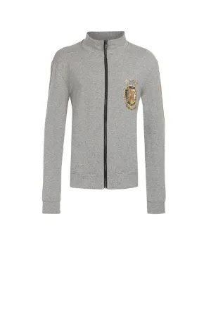 RC Monogram Crest-Print Track Jacket
