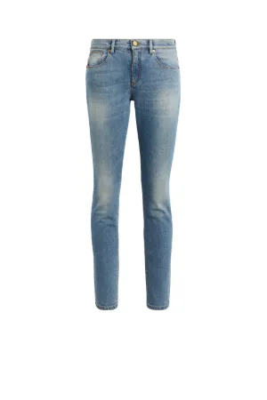 RC Monogram-Embroidered Jeans