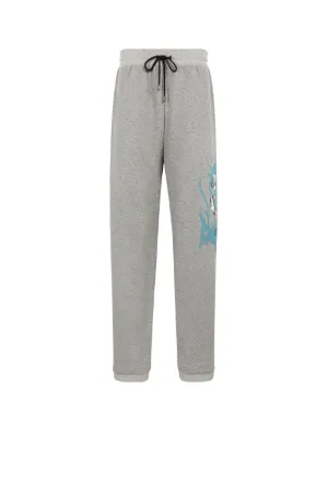 RC Monogram Lightning-Print Sweatpants
