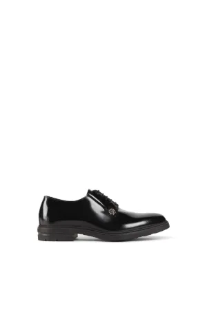 RC Monogram Patent-Leather Oxford Shoes 