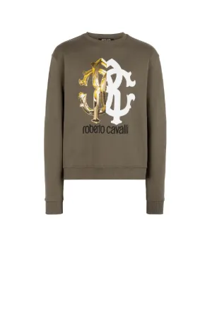 RC Monogram-Print Cotton Sweatshirt