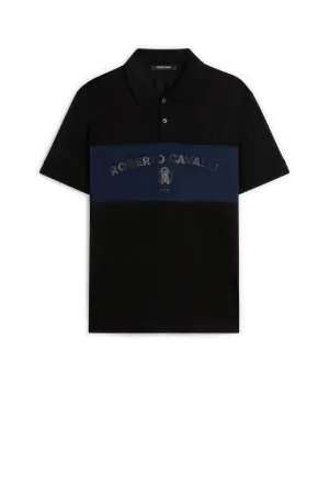 RC Monogram-Print Polo Shirt | Roberto 
