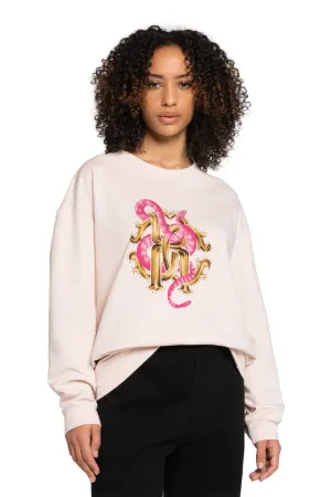RC Monogram Snake-Print Sweatshirt