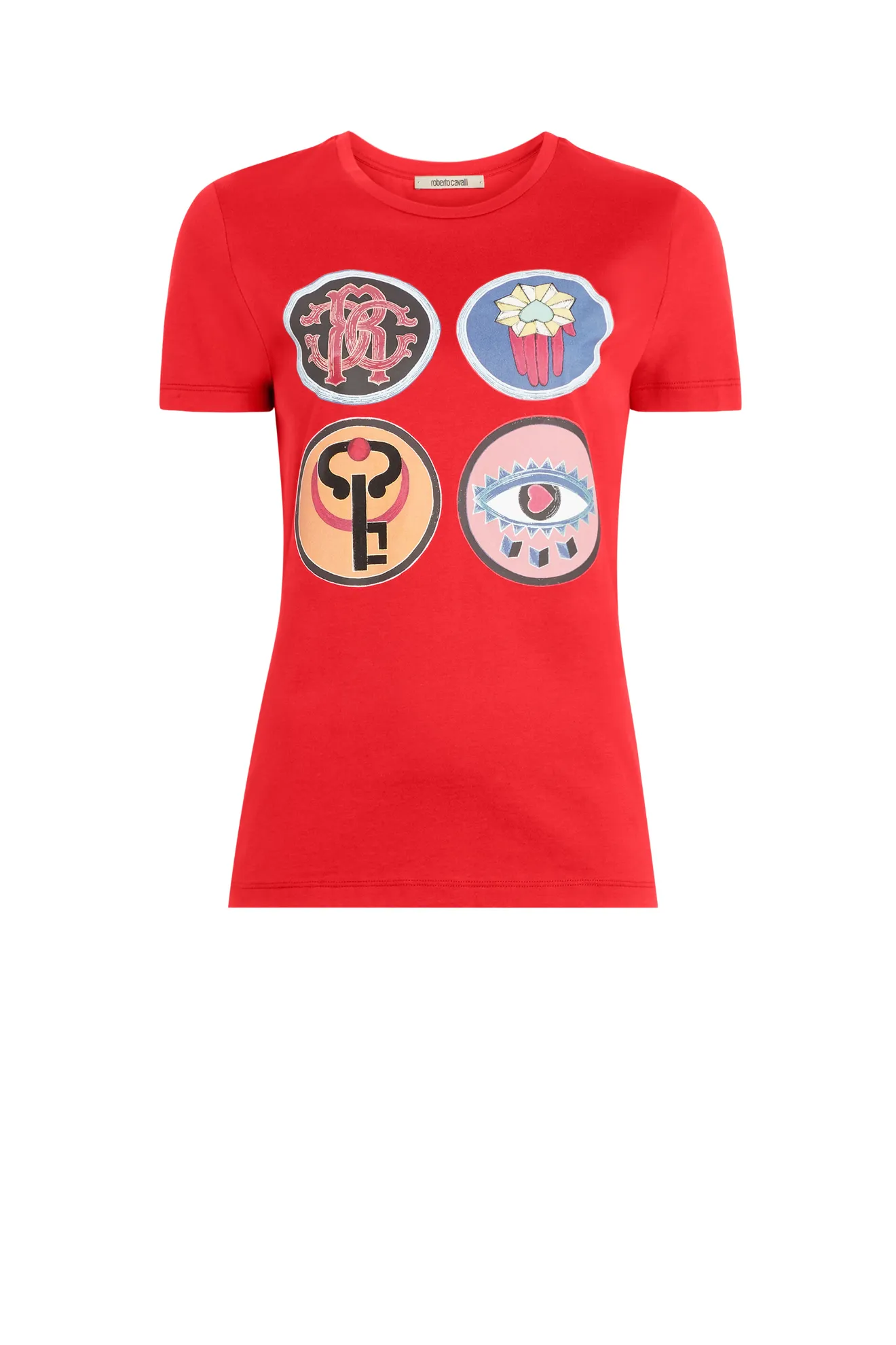 Red Badge Print T-Shirt | Roberto 