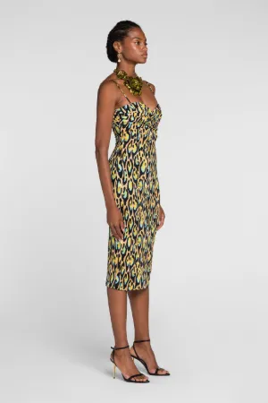 Robe à imprimé jaguar