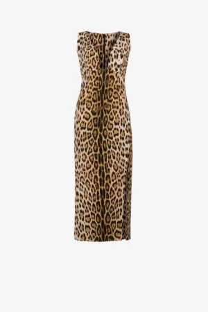 Robe à imprimé jaguar