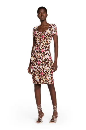 robe à imprimé léopard
