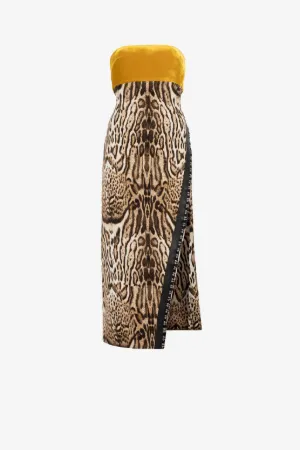 Robe à imprimé ocelot