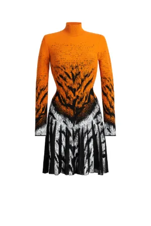 Robe à motif jacquard La Tigresse