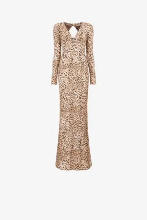 Robe à tête de panthère et imprimé guépard