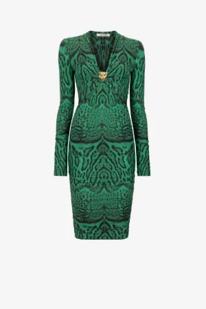 Robe à tête de panthère et imprimé ocelot
