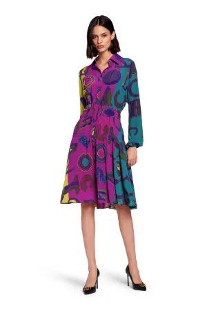 Robe-chemise à imprimé Cavalli Mania
