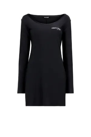 robe courte à bande logo