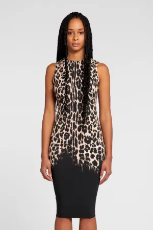 robe leopard courte