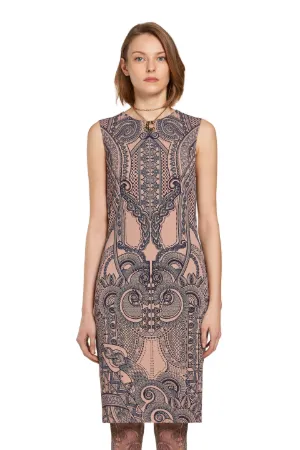 robe droite imprimée