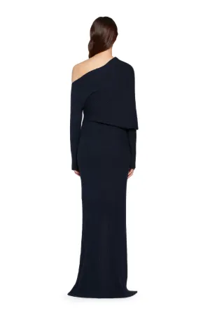 robe maille bleu marine