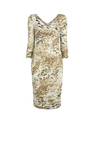 Robe portefeuille à imprimé Hawk