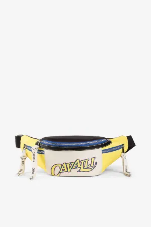 Sac banane à contrastes et logo imprimé
