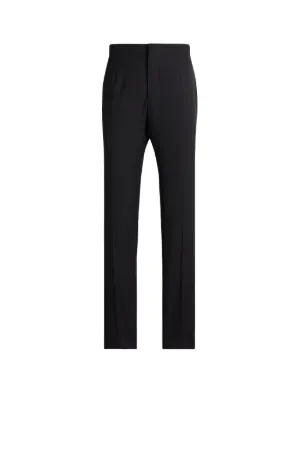 Satin stripe tailored trousers