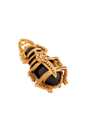 scarab beetle brooch