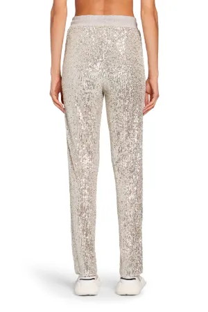 sequin track pants