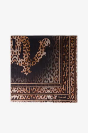 Шарф с принтами Jaguar и RC Monogram
