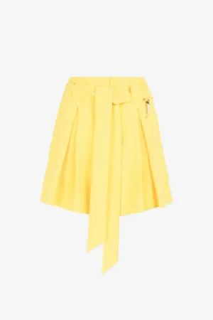 Short plissé à ornement Tiger Tooth