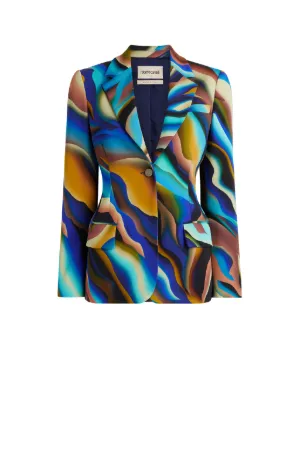 Sistine Chapel-Print Single-Breasted Blazer