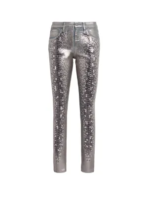 Skinny Jeans mit Pailletten 