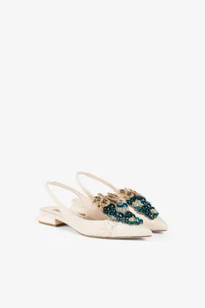 Slingback Le Pettegole con decorazione