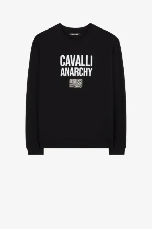 Slogan-Print Cotton Sweatshirt
