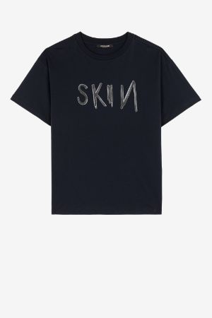 Slogan-Print Cotton T-Shirt 