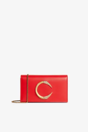 Small Crystal-Embellished C Logo Shoulder Bag